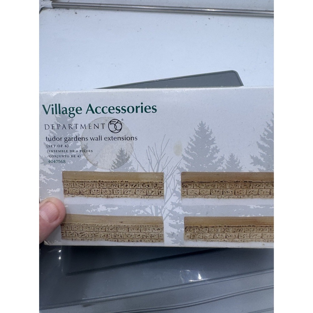 Dept. 56 Tudor Gardens Wall Extensions Set of 4 Retired 2015 40457568 New